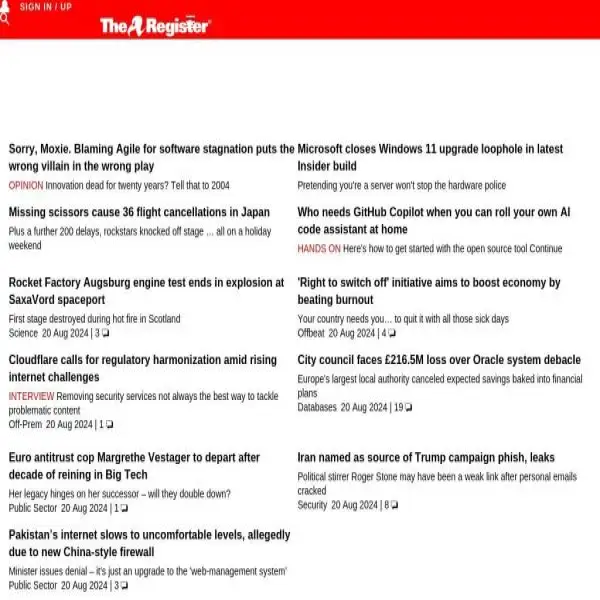 The Register: Enterprise Technology News and Analysis