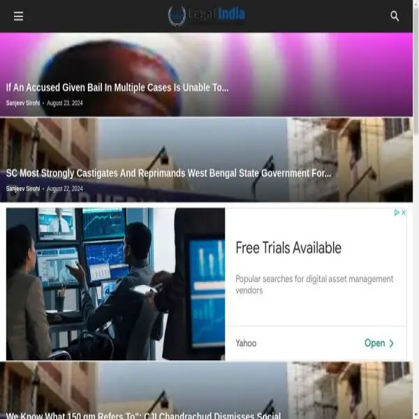 Legal India: Find Legal News, Articles, Tips and ask Query.