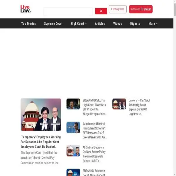 LiveLaw : Latest India Legal News