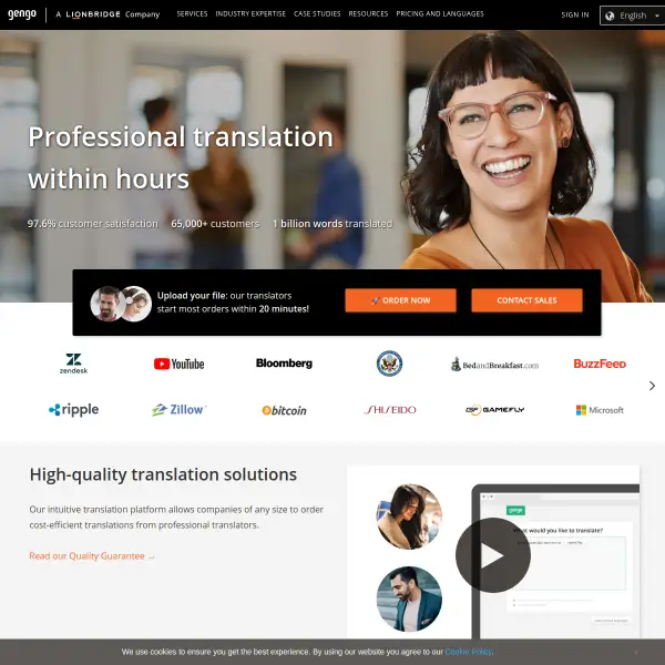 Professional Translation Services - Gengo Translation