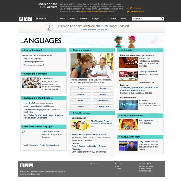 BBC Languages â Free online lessons to learn and study with