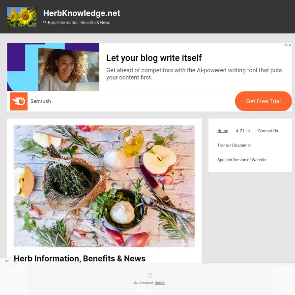 Herb Information, Benefits & News - HerbKnowledge.net