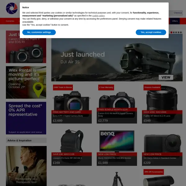Wex Photo Video | Digital Cameras, DSLRs, Lenses, Video | Wex Photo Video