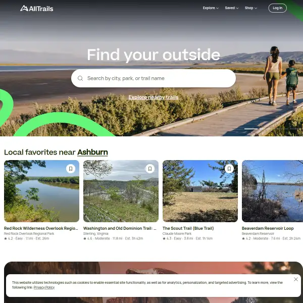 AllTrails: Trail Guides & Maps for Hiking, Camping, and Running | AllTrails