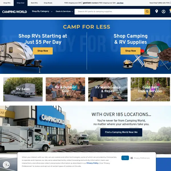 RV Parts, Supplies, Accessories & Outdoor Gear | Camping World
